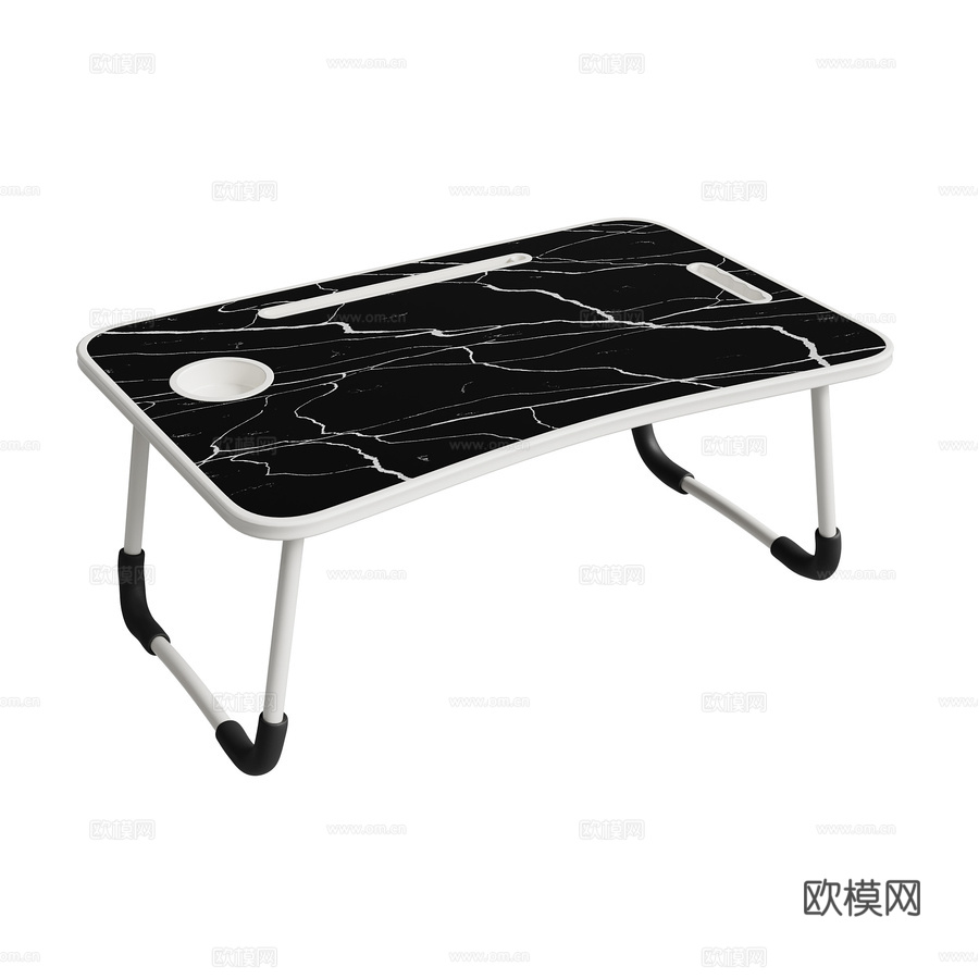 OM HSBI X002 白色折叠桌3d模型下载