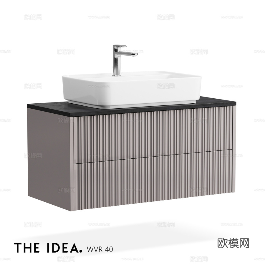 OM THE-IDEA 悬挂式浴室柜 WVR 403d模型