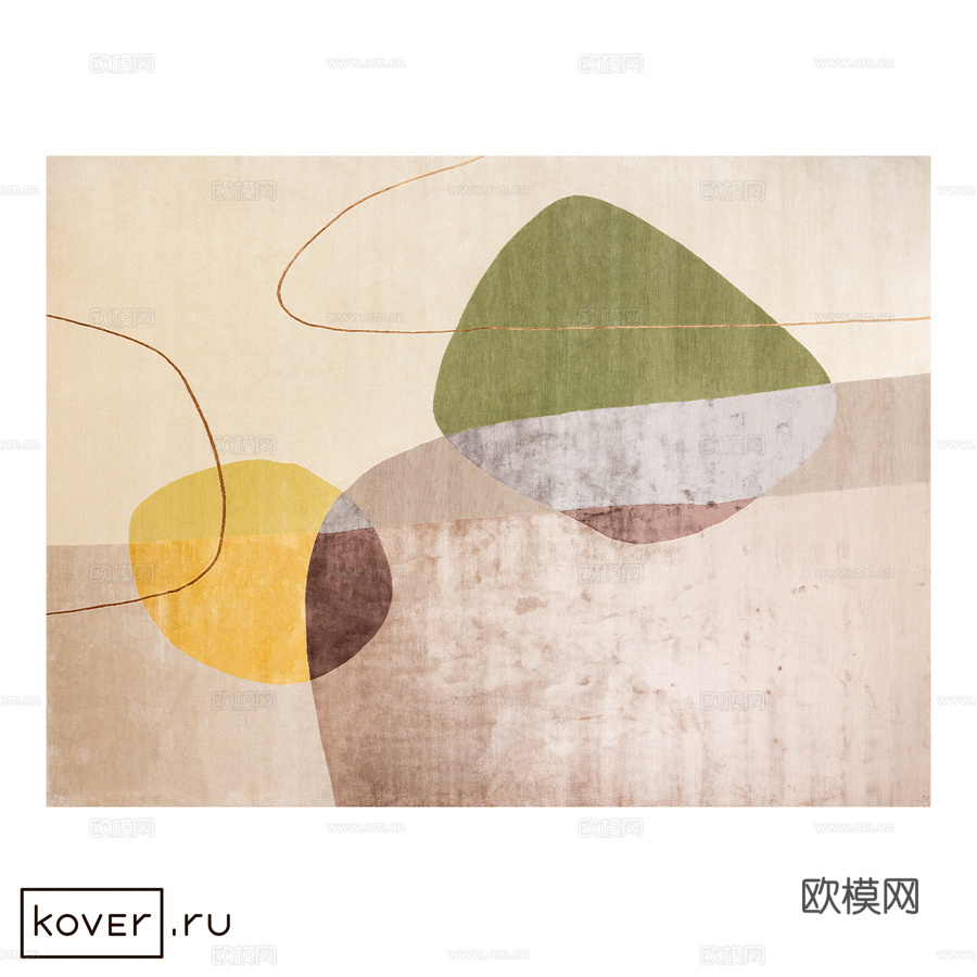 地毯“INTERSECTION” Kover.ru Art3d模型下载
