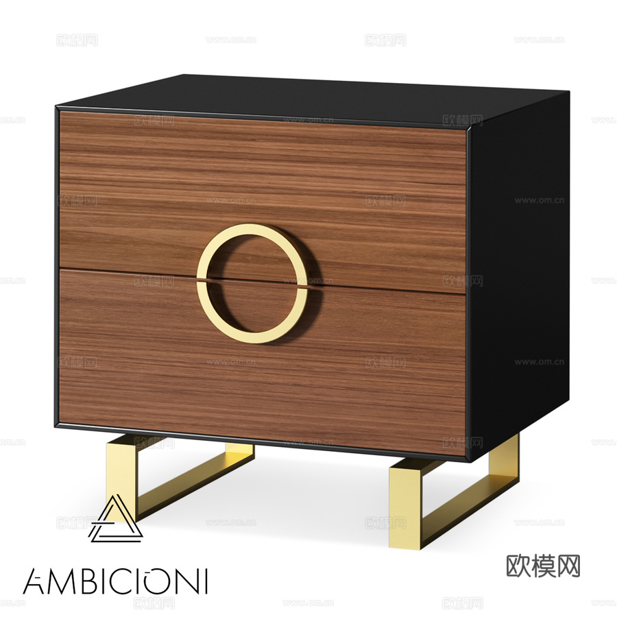 马塞罗安比乔尼床头柜3d模型下载