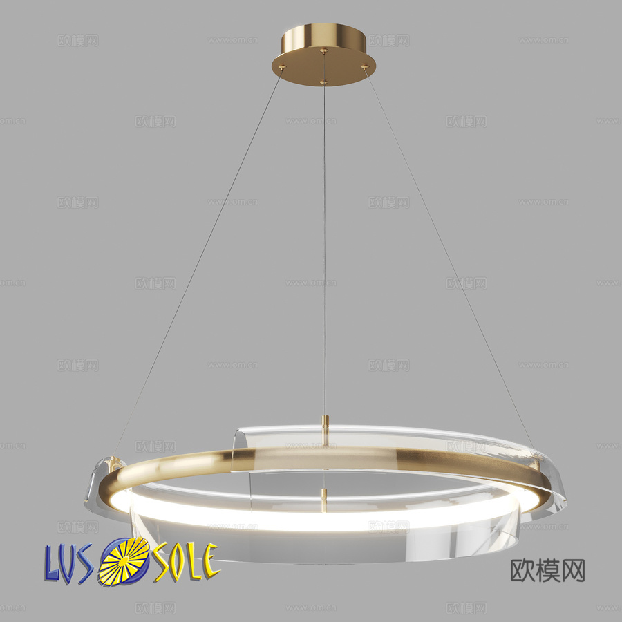 OM 悬挂式吊灯 Lussole LSP-70873d模型下载