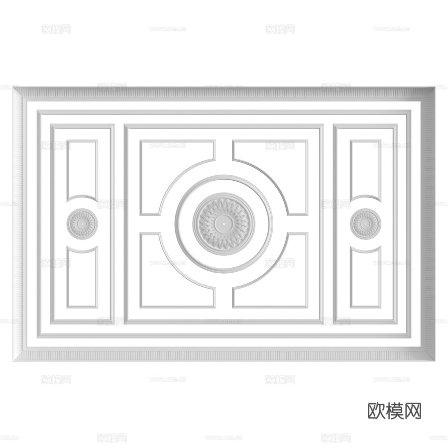 天花板构图第41号3d模型下载