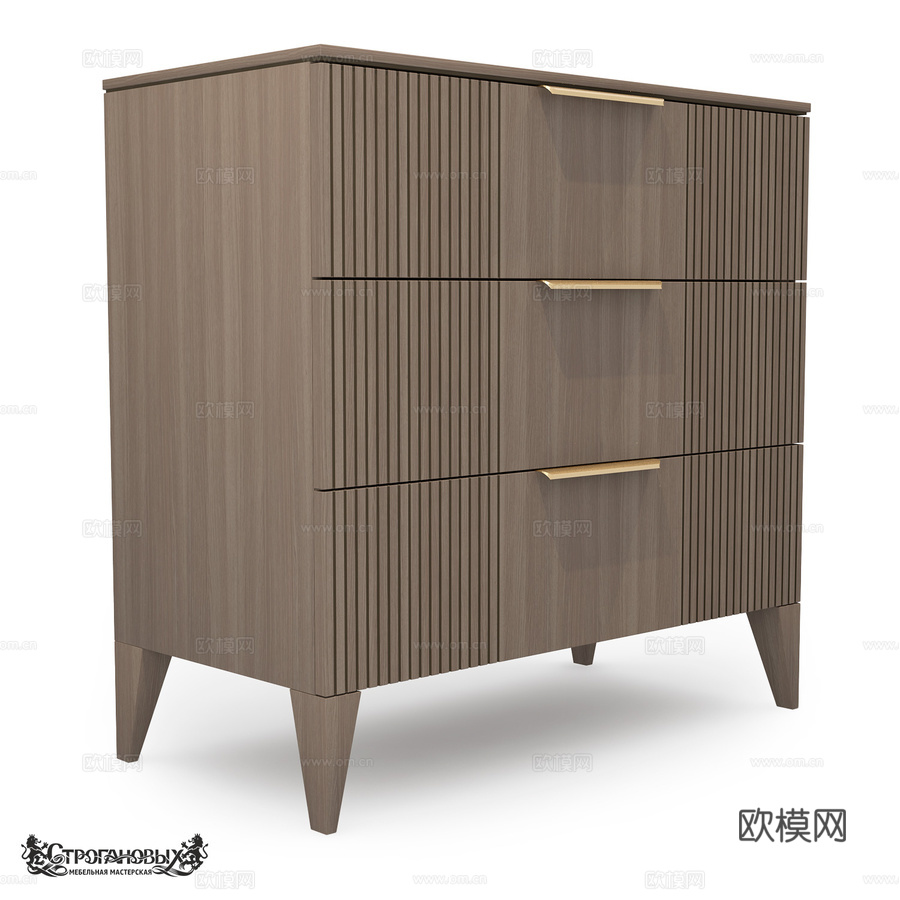 Lines系列抽屉柜3d模型下载