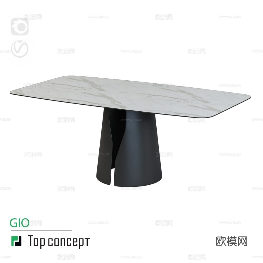 乔餐桌3d模型下载