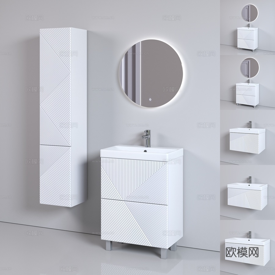 OM Edge_600_700_800_白色3d模型下载