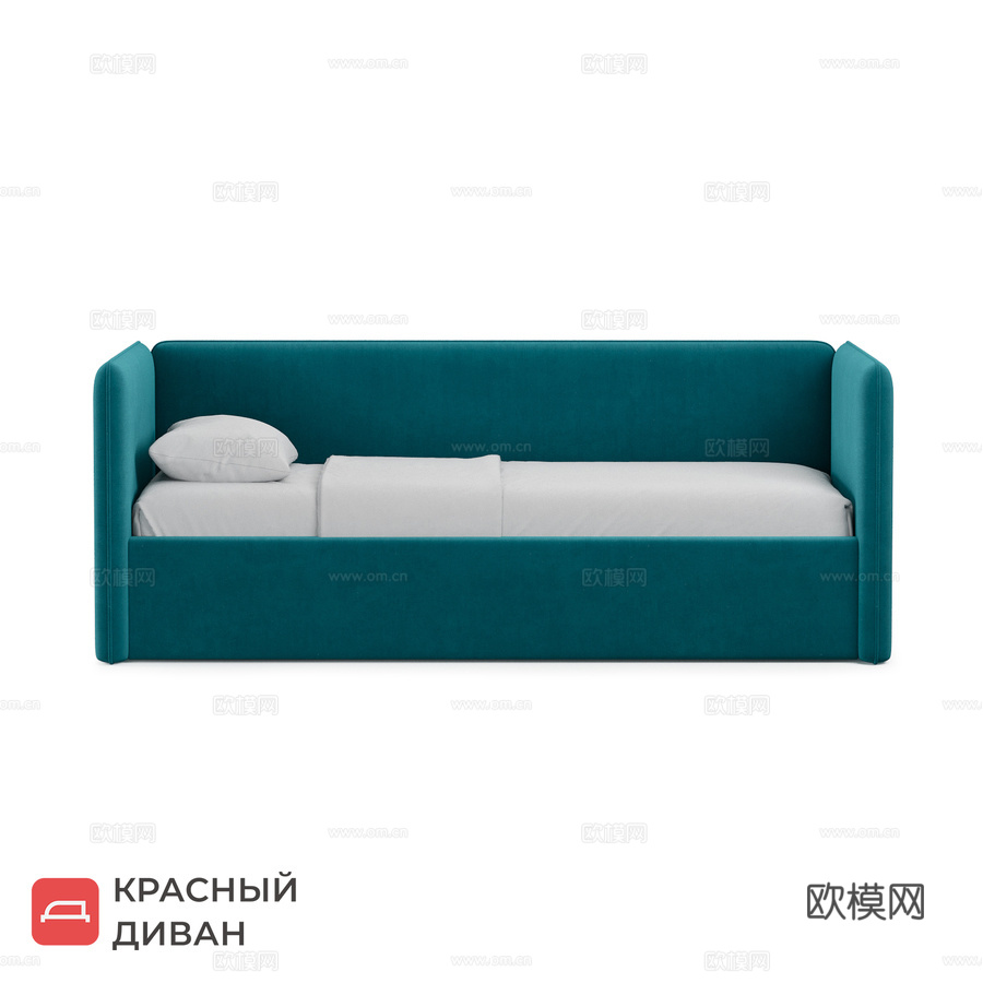 Ashley 2 单人床3d模型下载