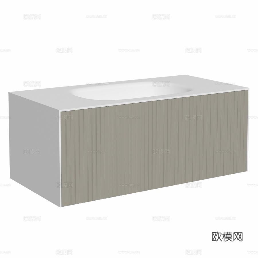 带水槽的OM柜子 STWORKI Hollande 100米3d模型下载