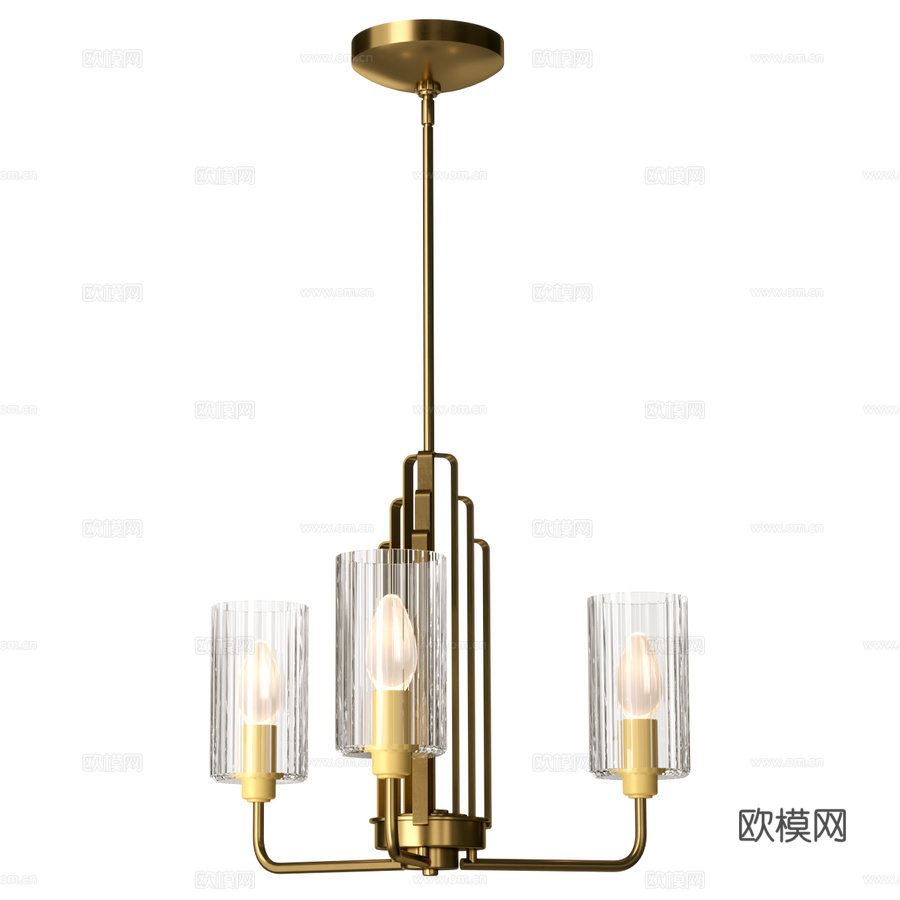 基克勒水晶吊灯 QN-KIMROSE3-BNB3d模型