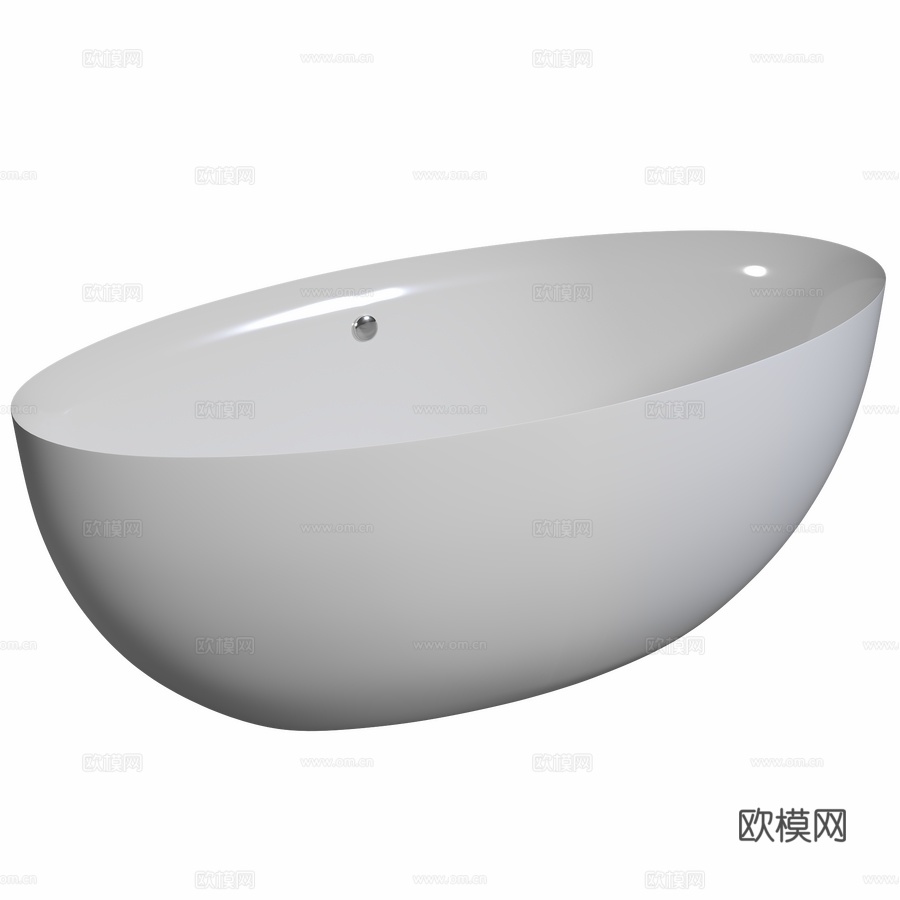 亚克力浴缸 ABBER AB92483d模型下载