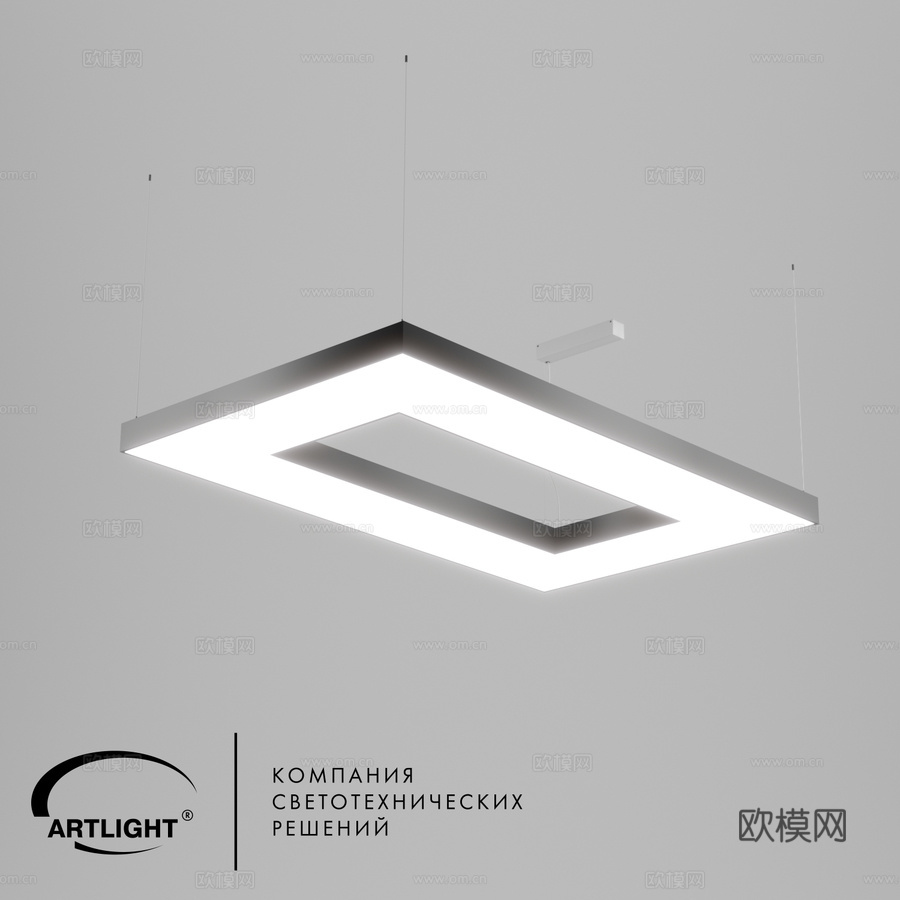 ART-S(N)-矩形高柔性灯 1500x9003d模型下载