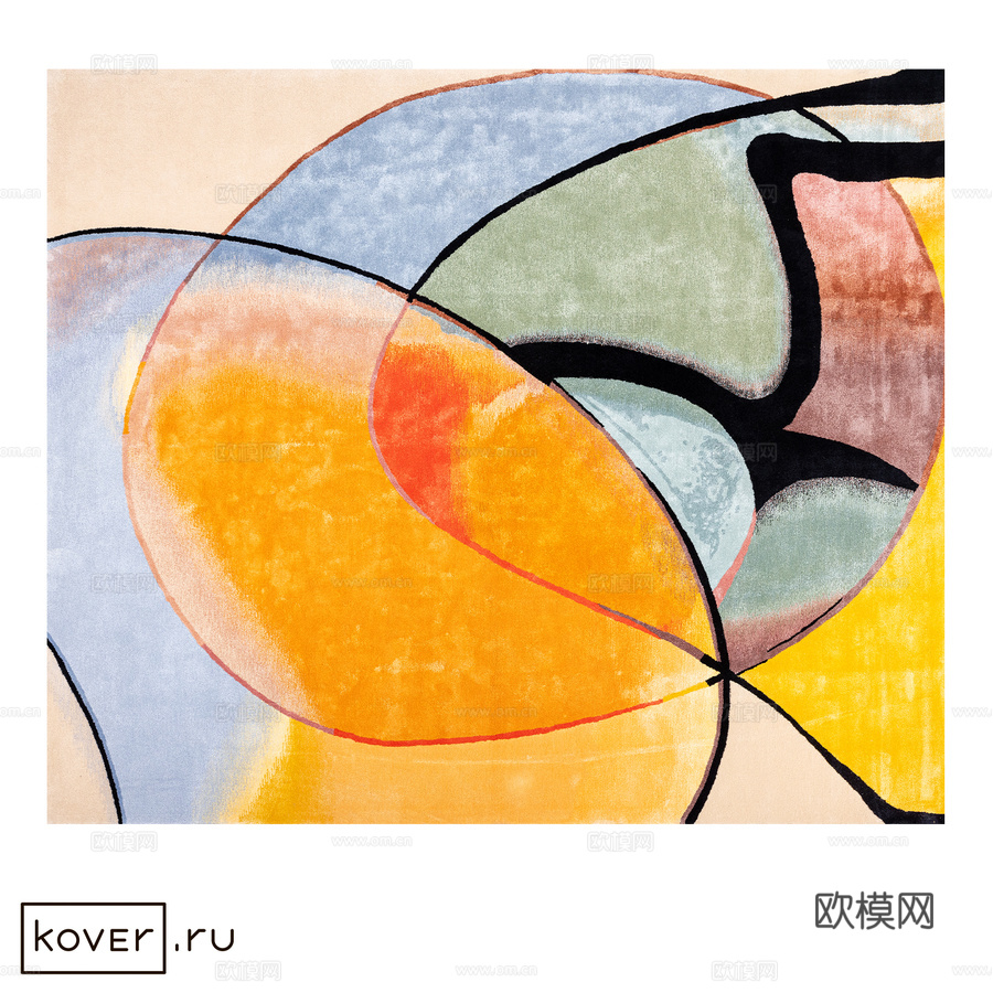 地毯“分子”Kover.ru生活艺术3d模型