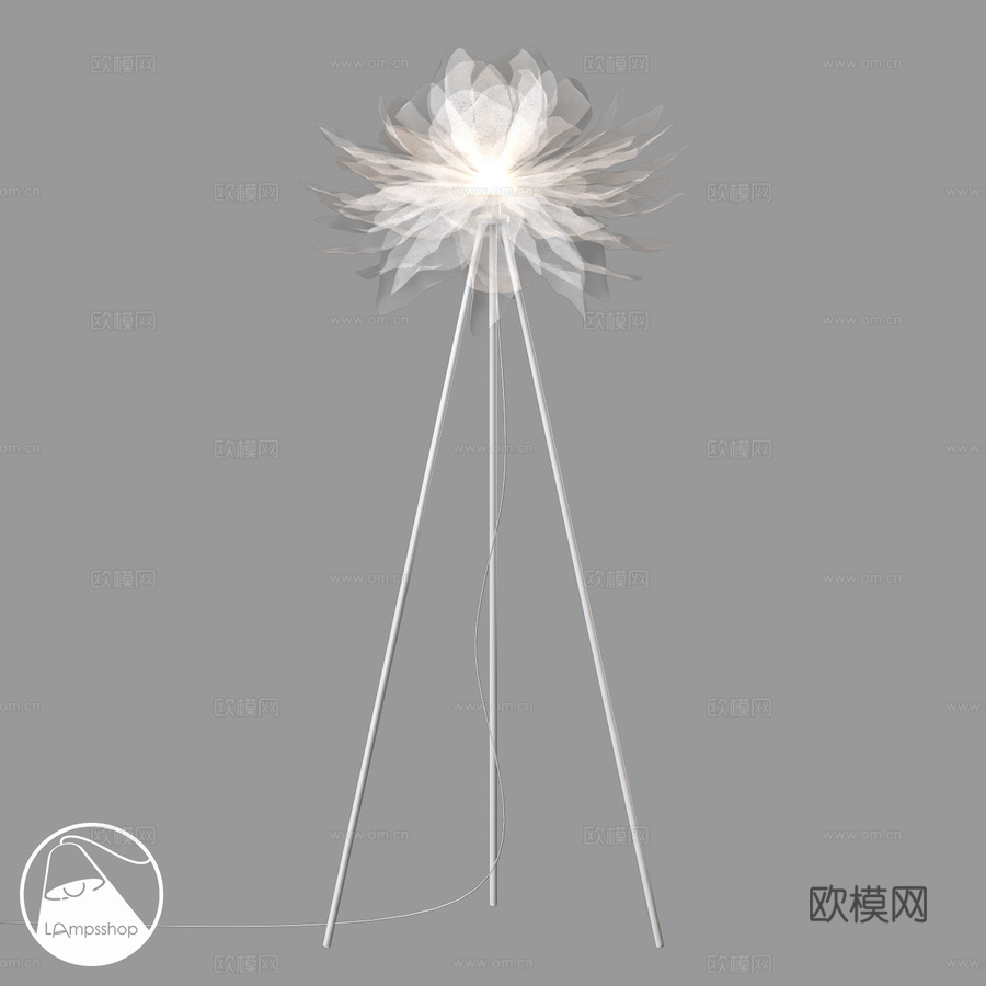 LampsShop. ru T6032落地灯BRIDAY3d模型下载