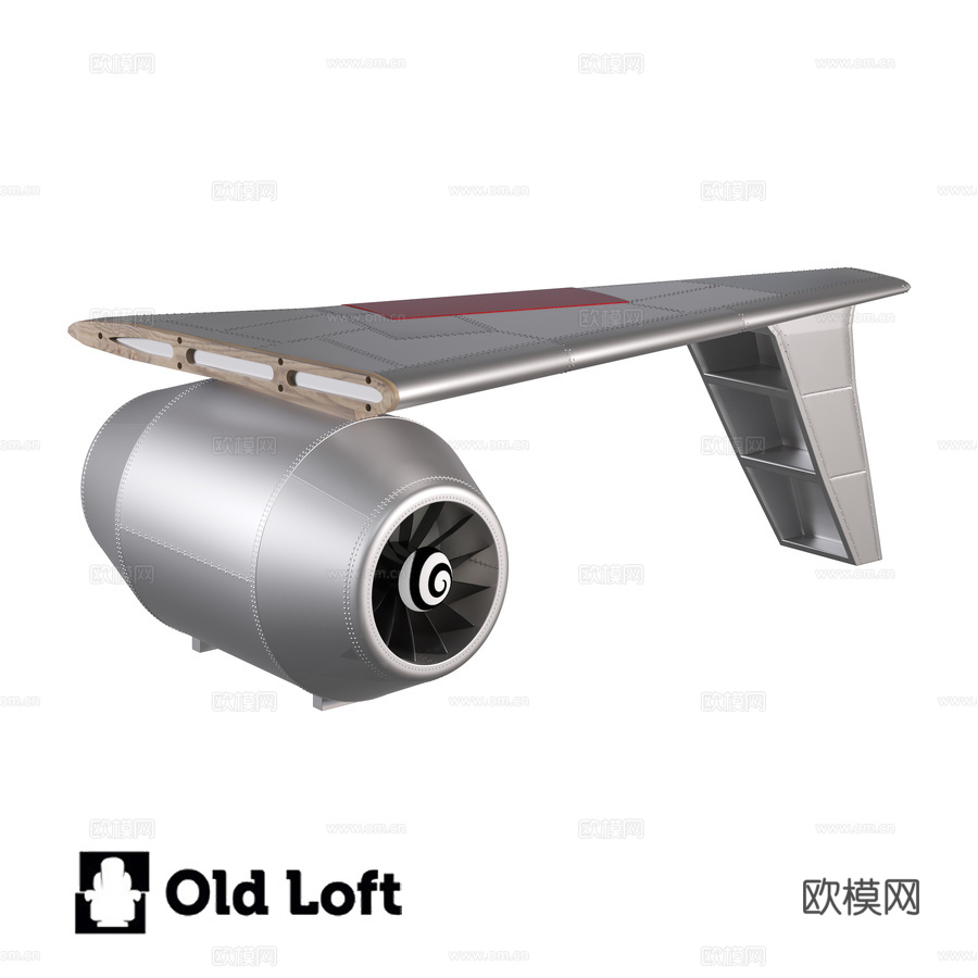 OM Desk 翼下涡轮机款3d模型下载