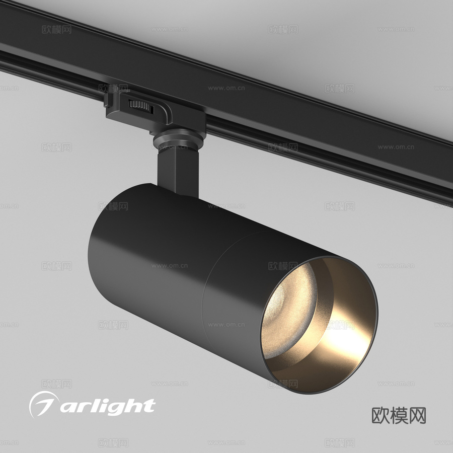 OM灯具LGD-CALIPSO-4TR-R85-10W及防眩3d模型下载