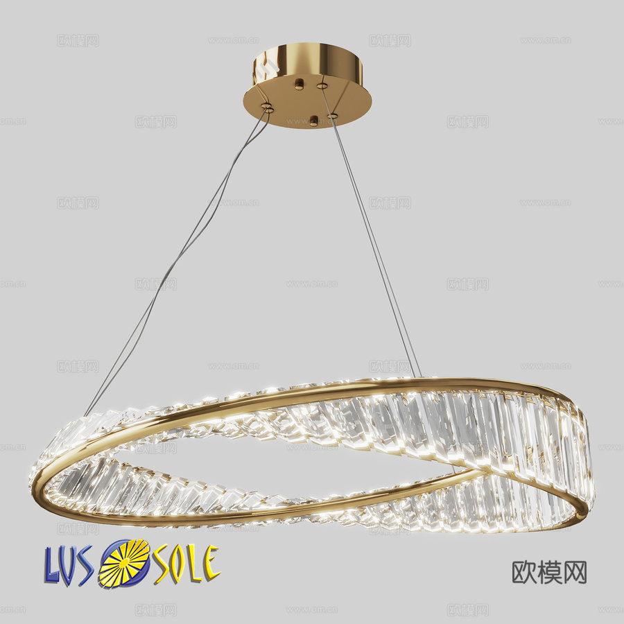 OM 吊灯 Lussole LSP-71193d模型下载