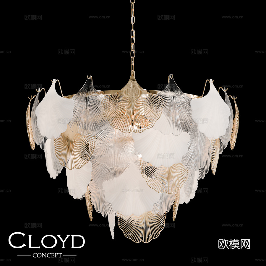 Cloyd POLYNESIA C21 吊灯（型号 10963d模型下载