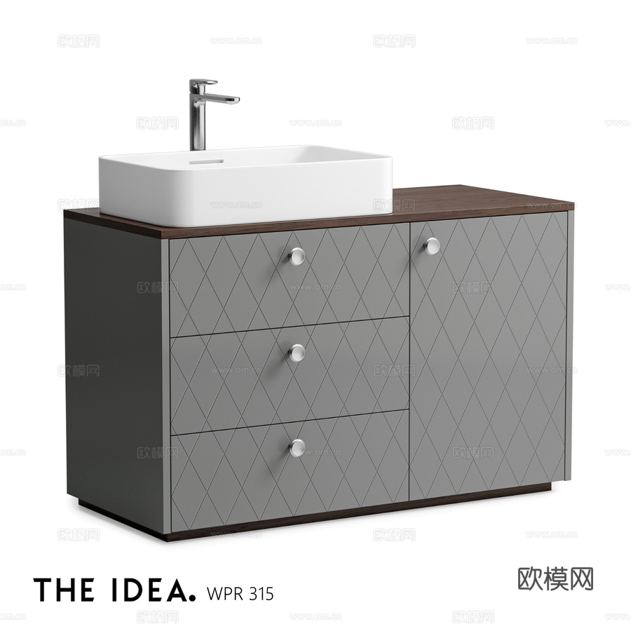 OM THE-IDEA浴室柜WPR 3153d模型3d模型下载