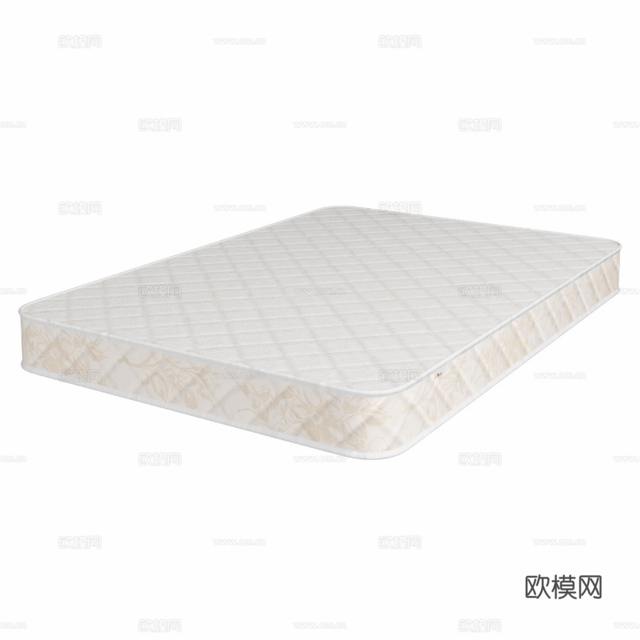 OM床垫DIWO索契140x200，人体工学款，含内衬3d模型下载
