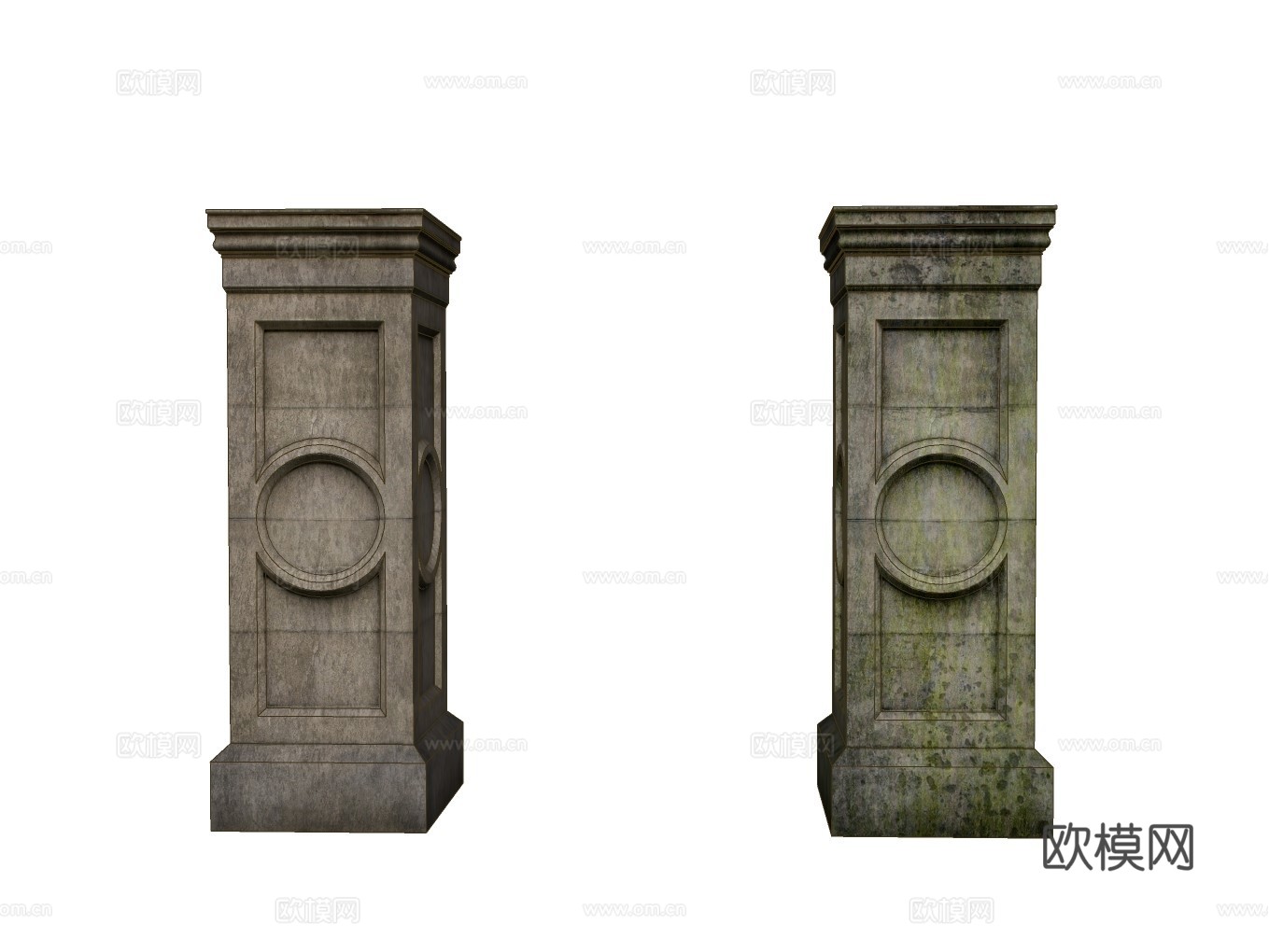 罗马柱su模型