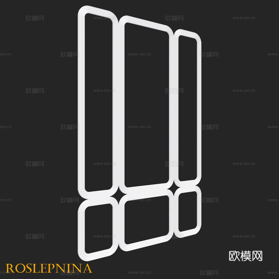 RosLepnina出品 ARIZONA 系列边框 4-5号3d模型下载