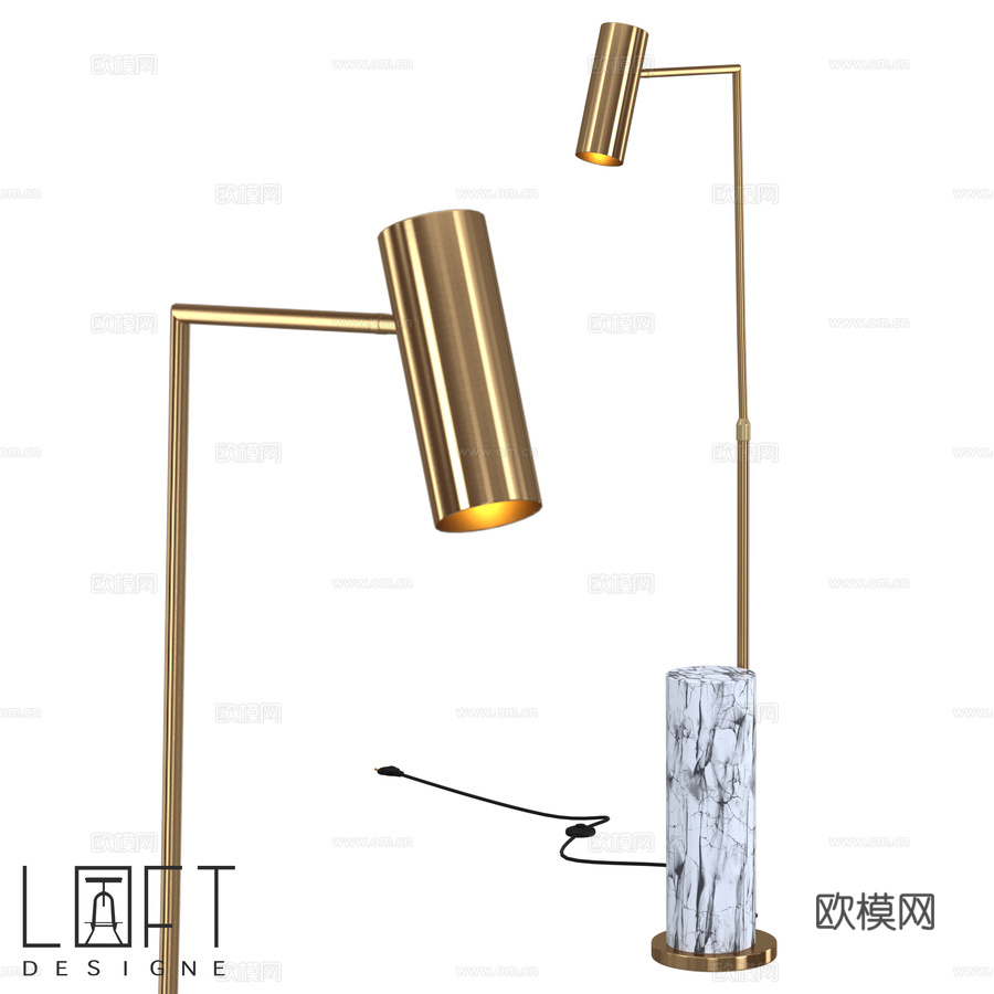 落地灯 LoftDesigne 8630 型号3d模型下载