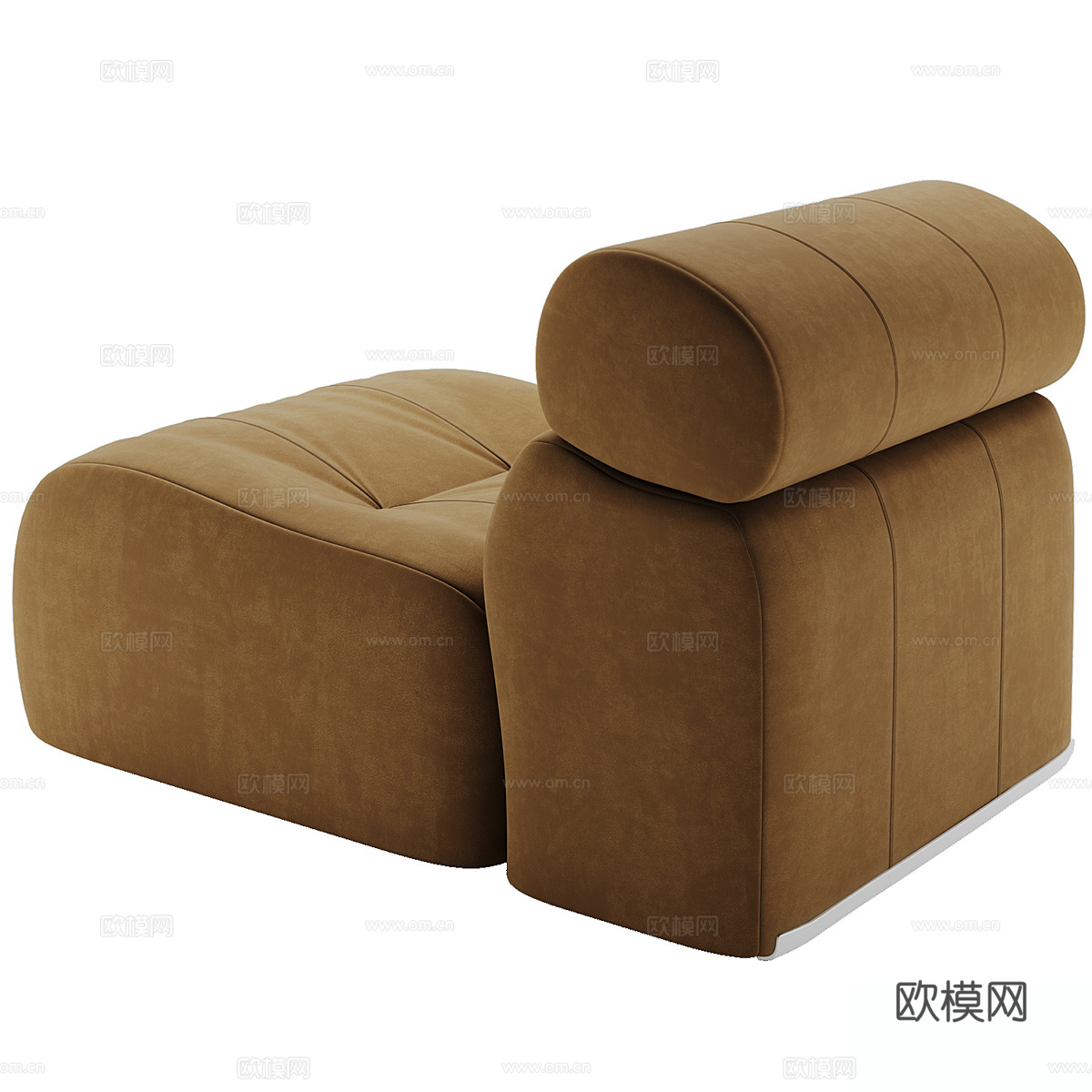 现代单人沙发3d模型下载（渲染图2）