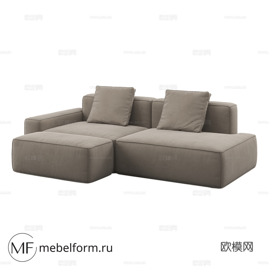 OM沙发多伦多0253d模型下载