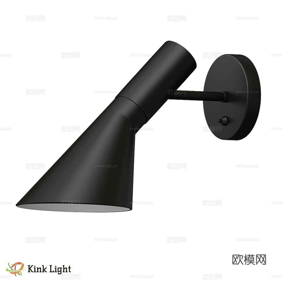 首尔壁灯黑色 07033W,19 OM3d模型下载