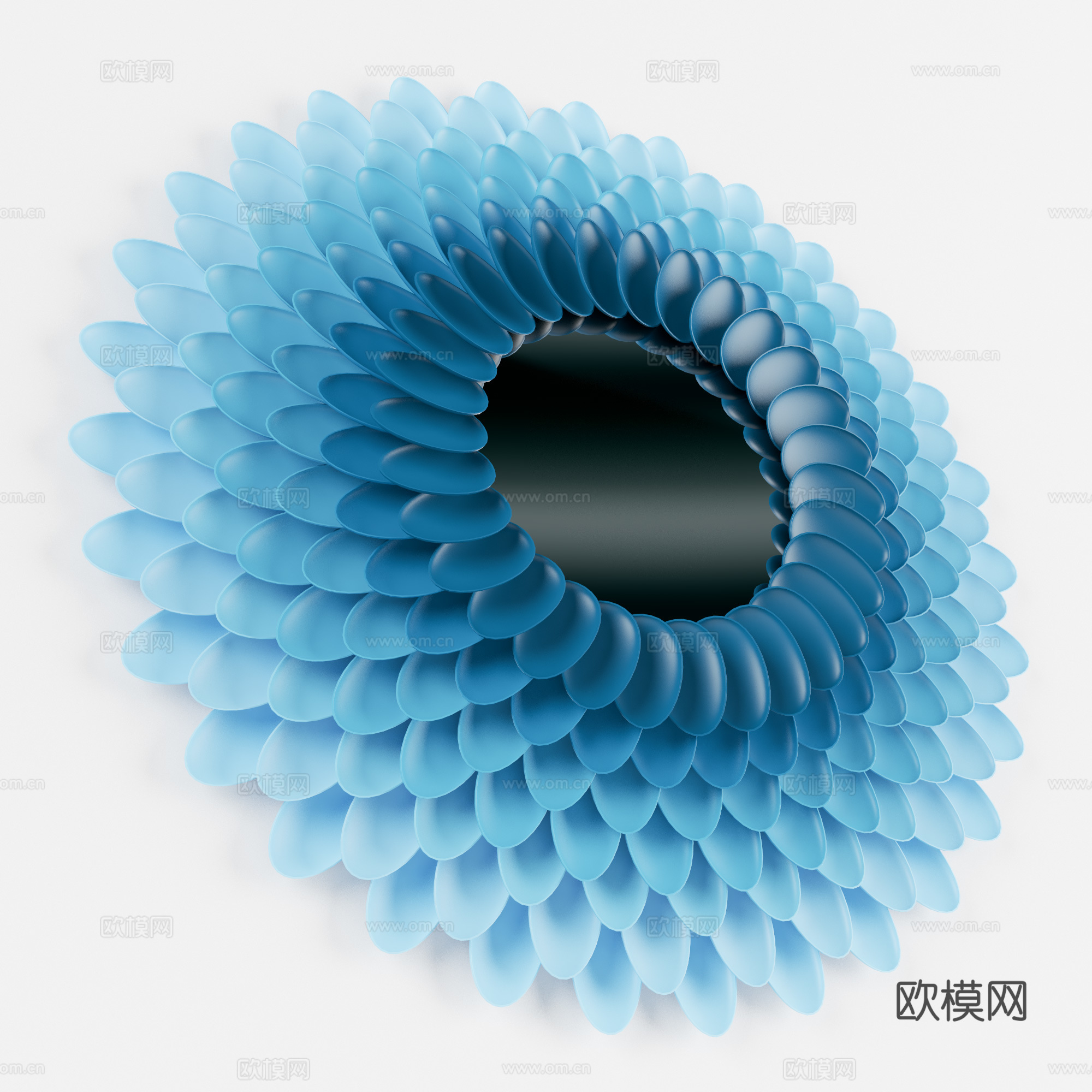 陈设 墙绘 镜子墙饰3d模型下载（渲染图2）