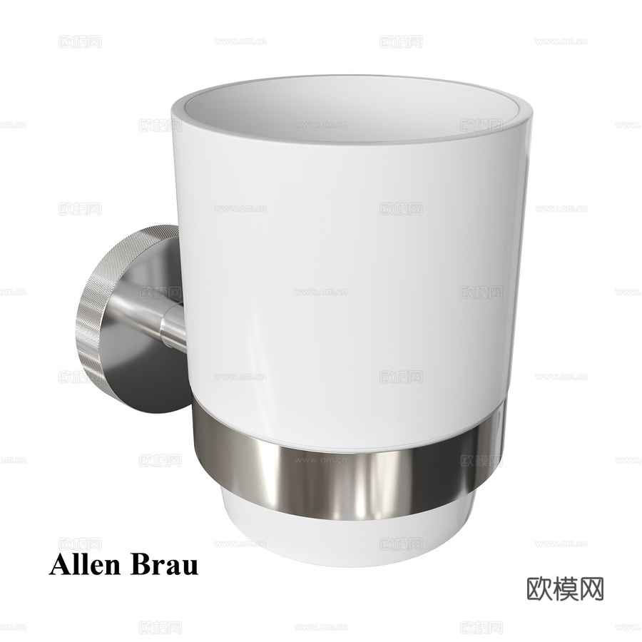 玻璃艾伦布劳优先系列6.31002-00 白色铬色款3d模型下载