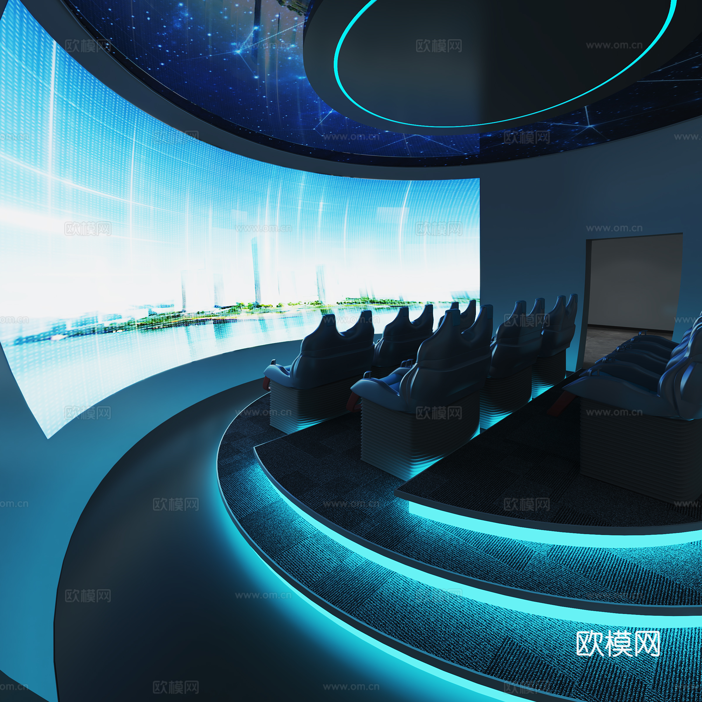 球幕影院3d模型下载