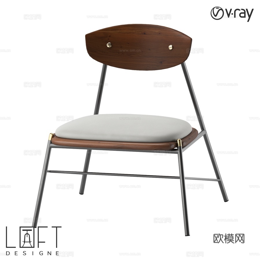 扶手椅 LoftDesigne 38166 型号3d模型下载
