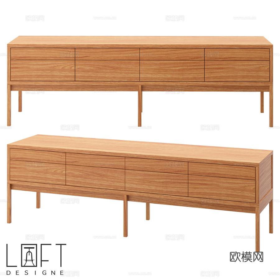 LoftDesigne 81002型号控制台3d模型下载