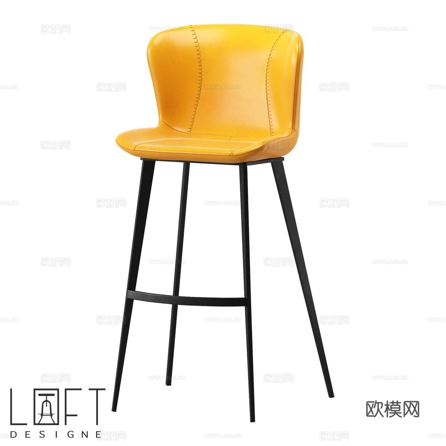 吧凳 LoftDesigne 30524 型号3d模型下载