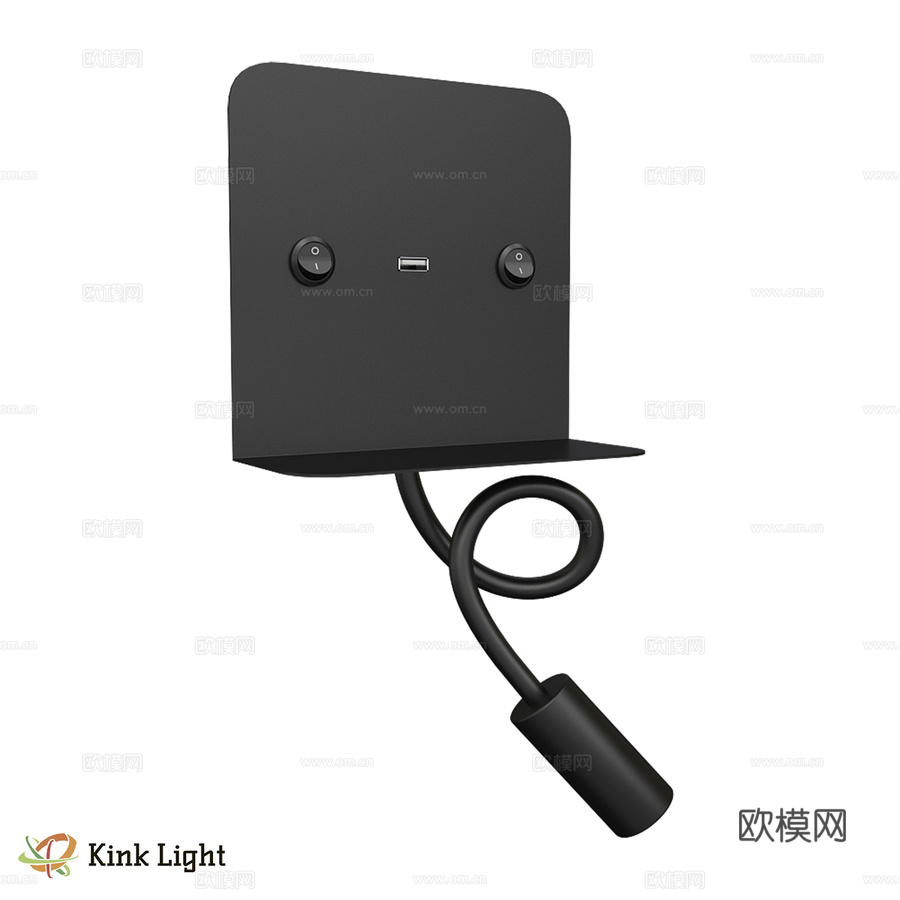 壁灯 Lalit 黑色 08074.19 OM3d模型下载