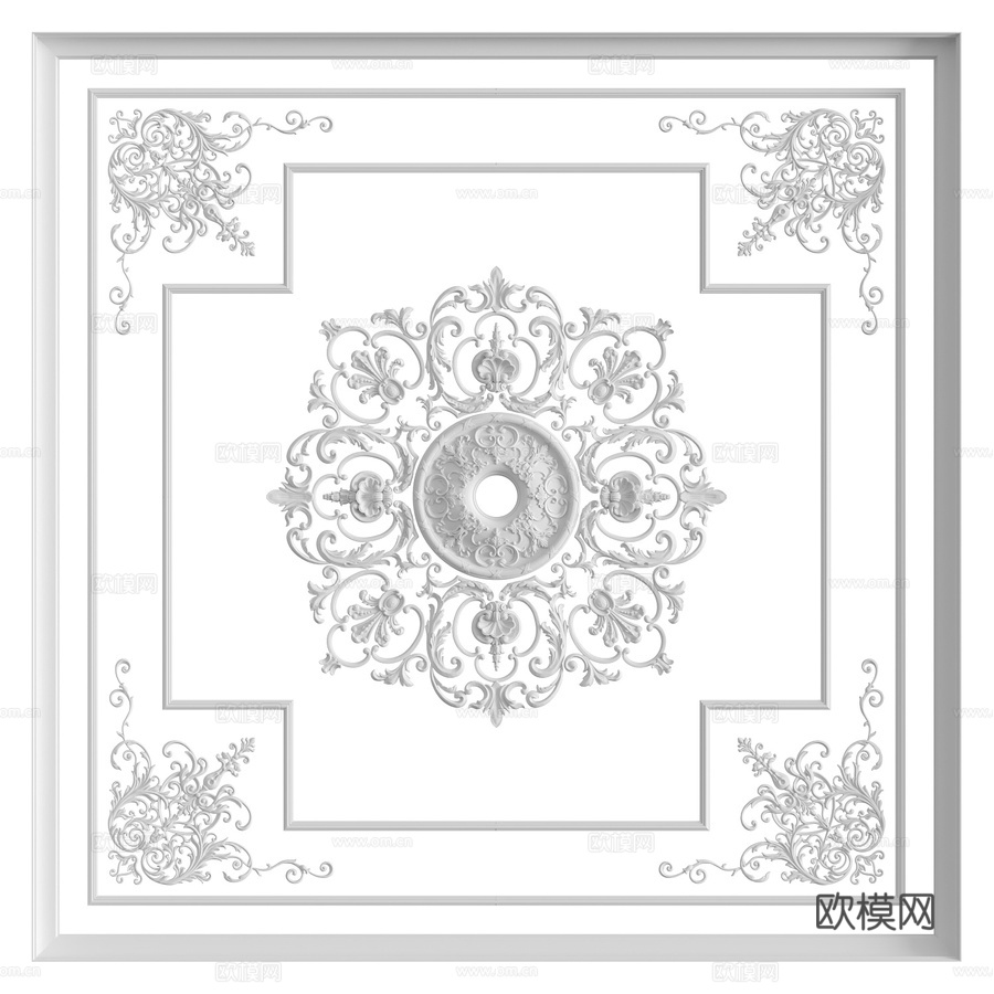 天花板组合 No. 353d模型下载