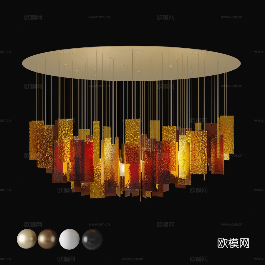 ColorCloud 100BY 吊灯3d模型下载