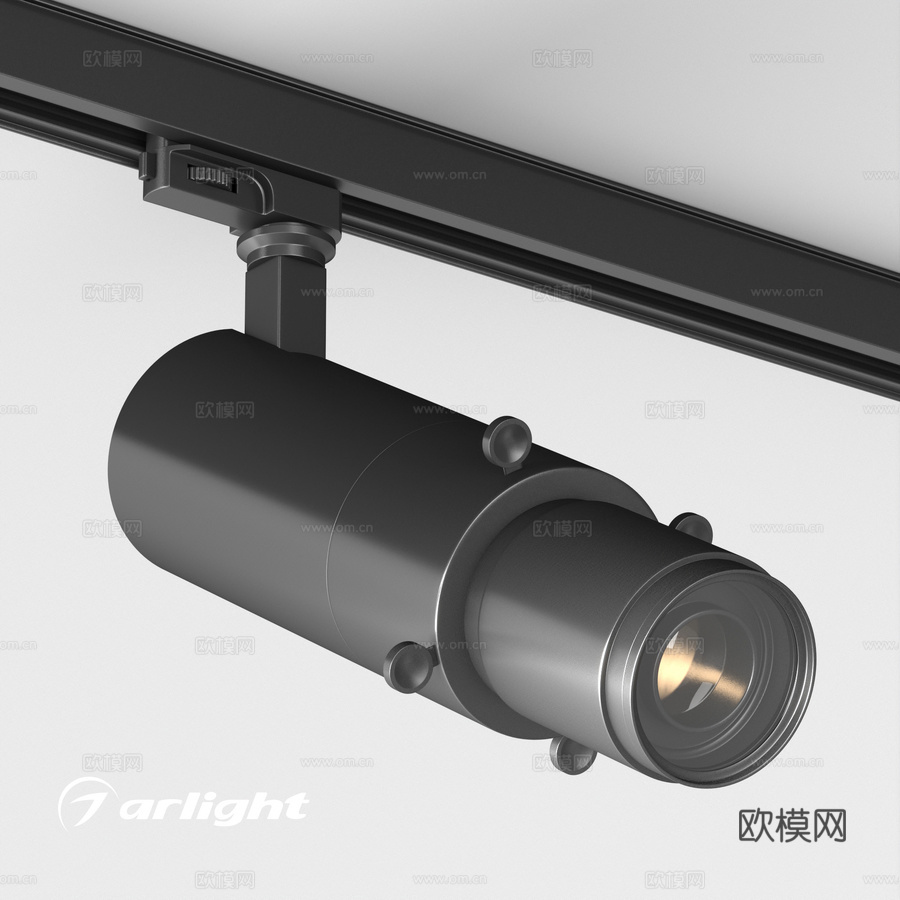 OM灯具LGD-CALIPSO-4TR-R85及修剪附件3d模型下载