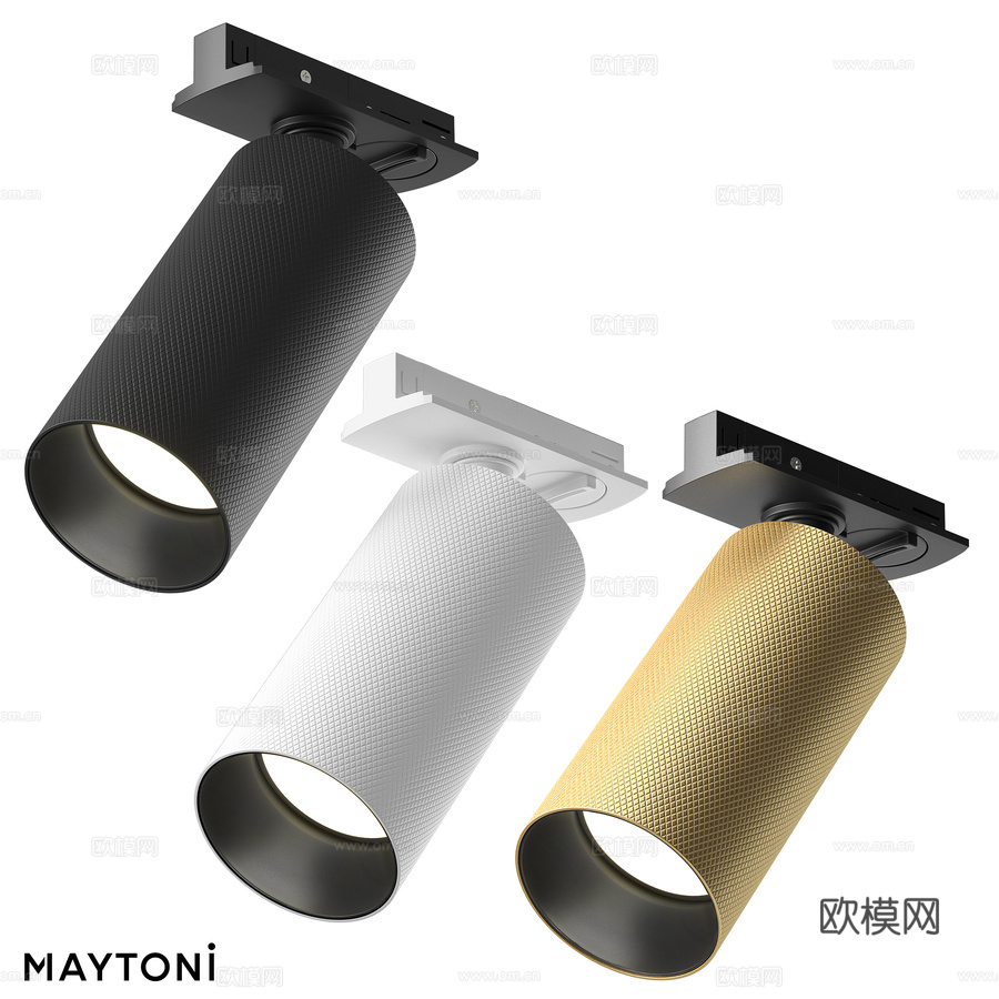 轨道灯 Artisan TR089-1-GU10-BB, T3d模型下载