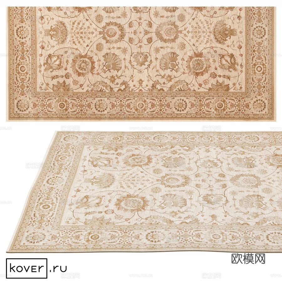 地毯“ROYAL KESHAN” 10630-8867 Ar3d模型下载