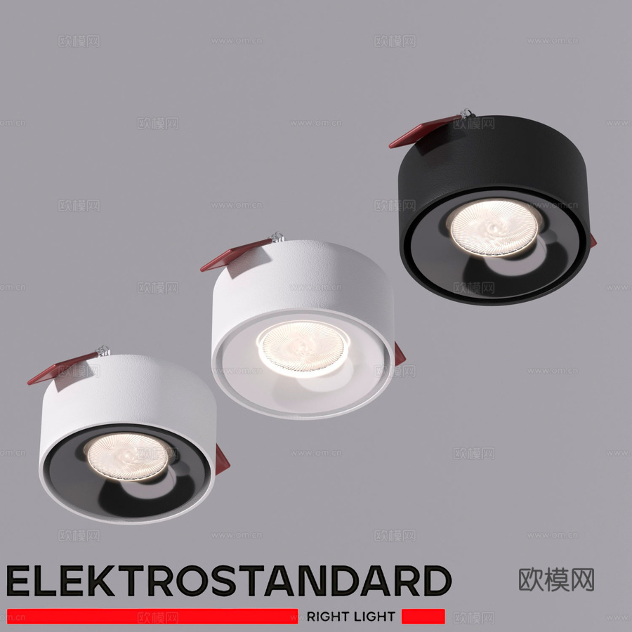 嵌入式LED灯 Elektrostandard Glam 23d模型下载