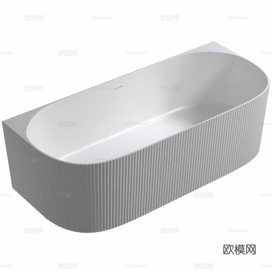 人造石浴缸 ABBER Stein AS96303d模型下载