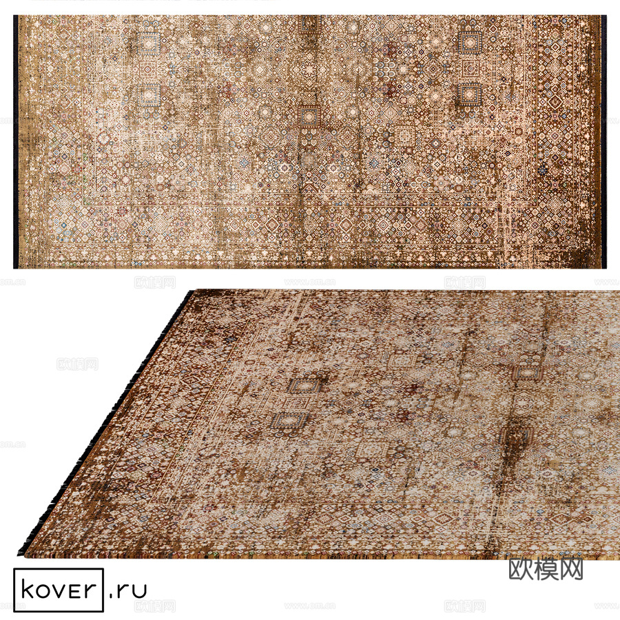 地毯“PIETRA”2077C-GOLD-CREAM生活艺术3d模型下载