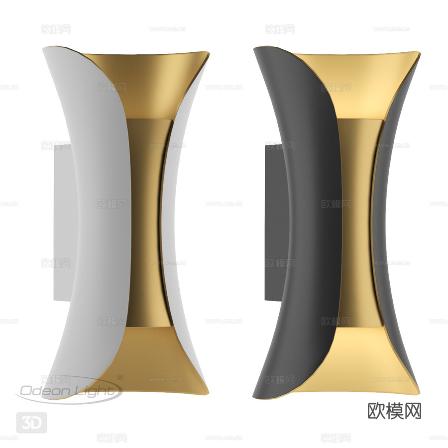 奥德翁灯具 3886 6BG, 3886 6WG 克丽丝塔3d模型下载