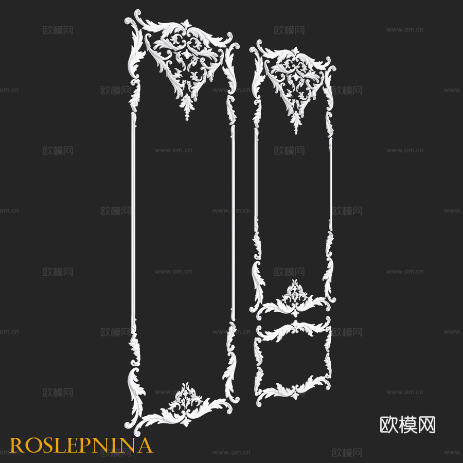 RosLepnina出品 ASTRA系列3-4号框架3d模型下载