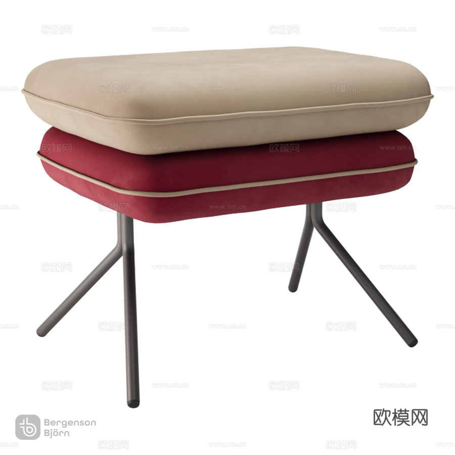豆荚绒布墩 Bergenson Bjorn3d模型下载