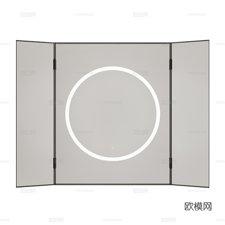 带照明的格栅镜3d模型下载
