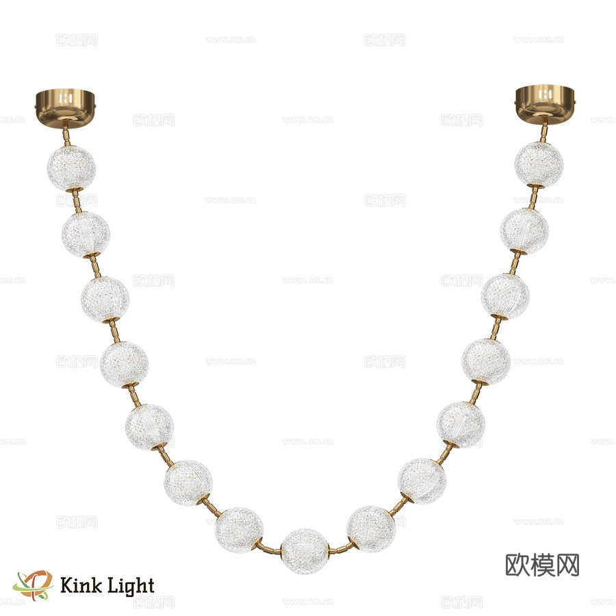 Amita青铜吊灯 08038-15L,20 OM3d模型