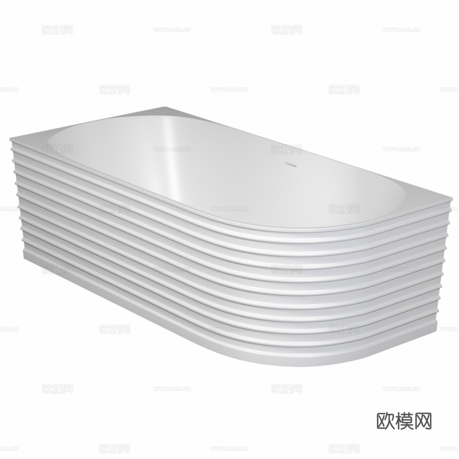 人造石浴缸 ABBER Stein AS96513d模型下载