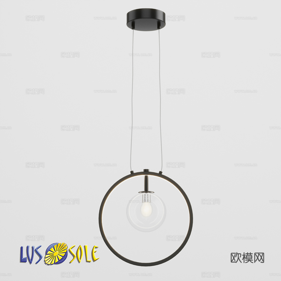 OM 吊灯 Lussole LSP-70883d模型下载